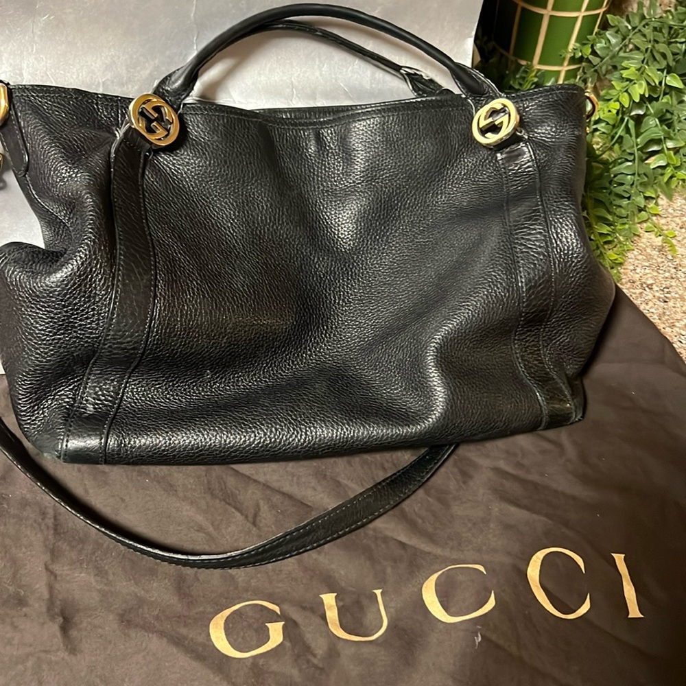 Authentic Gucci Crossbody top handle tote